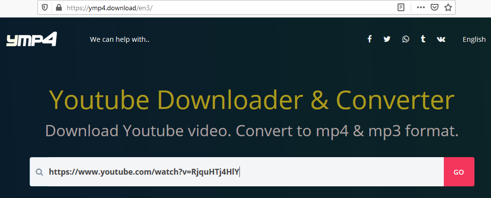 YMP4 محول فيديو يوتيوب على الإنترنت